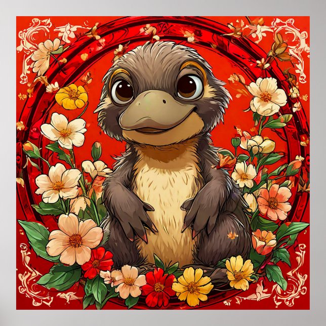 Affiche Joli Ornithorynque (Devant)