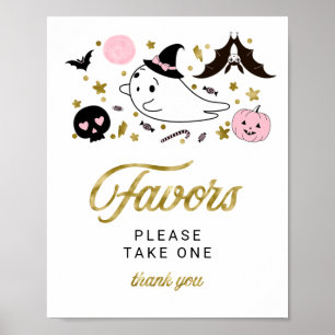 Affiche Joli panneau de cadeaux de Baby Shower pour Hallow