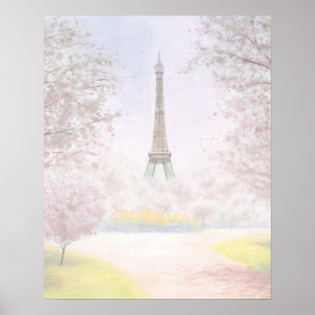 Affiche Joli Paris À Pastels (Devant)
