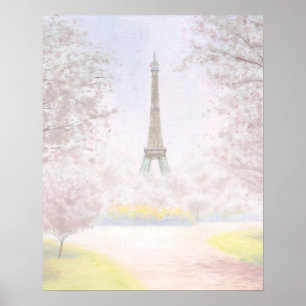 Affiche Joli Paris aux pastels
