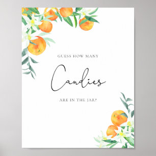 Affiche Joli petit devine combien de bonbons