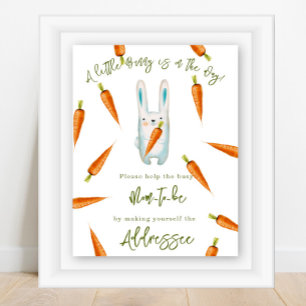 Affiche Joli petit lapin - Future maman destinataire