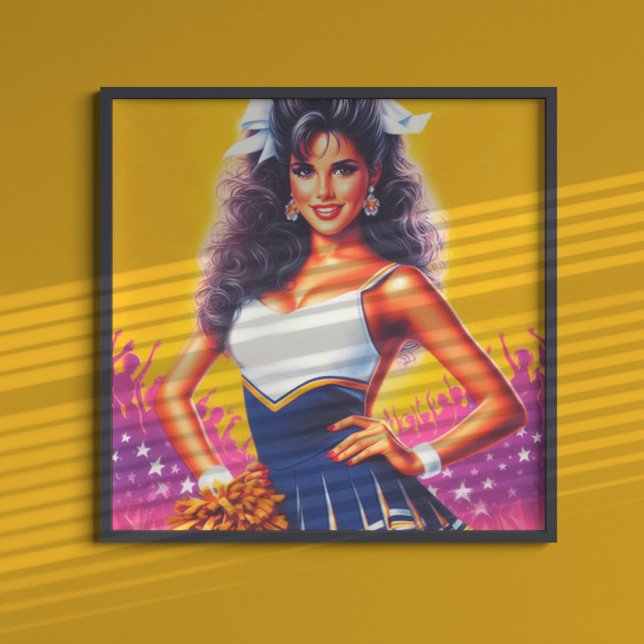 Affiche Joli Pom-pom girl Vintage (Créateur téléchargé)
