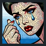 Affiche Joli Pop art Comic Tad Woman avec des larmes<br><div class="desc">Femme pop art de style bande dessinée avec des larmes dans les yeux,  rouge rouge rouge rouge rouge rouge rouge rouge rouge rouge rouge rouge rouge rouge rouge rouge rouge rouge rouge rouge rouge rouge rouge rouge.</div>