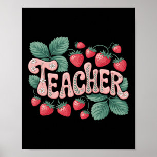Affiche Joli professeur fraise