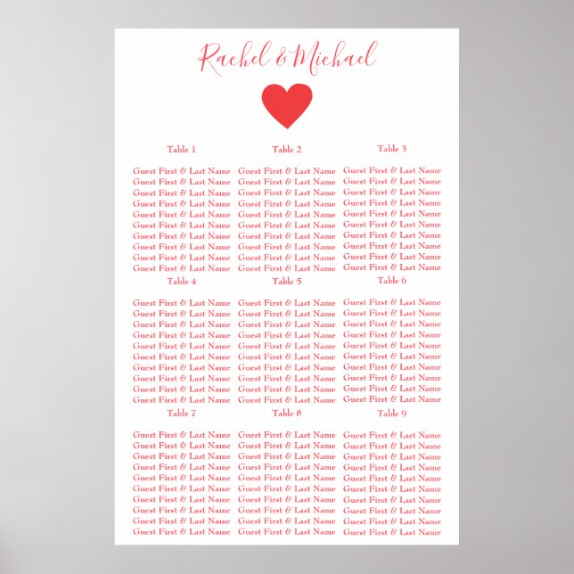 Affiche Joli rouge et blanc (Devant)