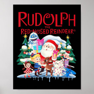 Affiche Joli Rudolph Le Renne au Nez Rouge Spécial Noël