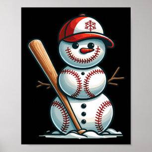 Affiche Joli Snowman Vendre Au Casquette Noël Vendre à l'A