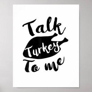 Affiche Joli Thanksgiving Parle Turquie À Moi Chemise Funn