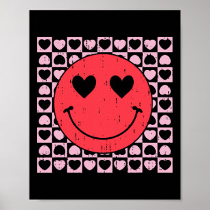 Affiche Joli visage souriant de la Saint-Valentin pour ado