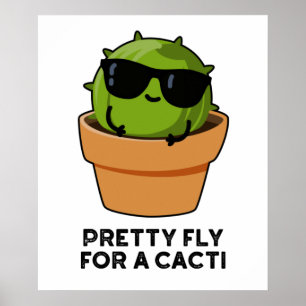 Affiche Joli Vol Pour Un Cactus Cactus Drôle