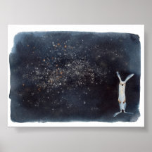 Jolie amusante aquarelle lièvres conception abstra