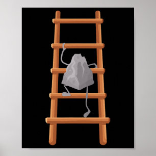 Affiche Jolie art d'escalade pour hommes femmes Bouldering