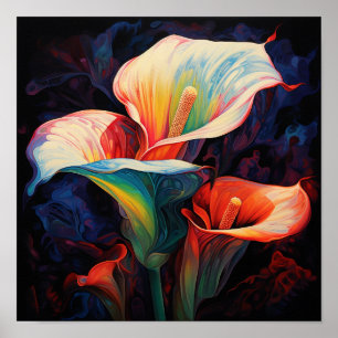 Affiche Jolie calla en acrylique