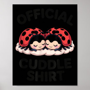 Affiche Jolie coccinelle d'amour câlin 