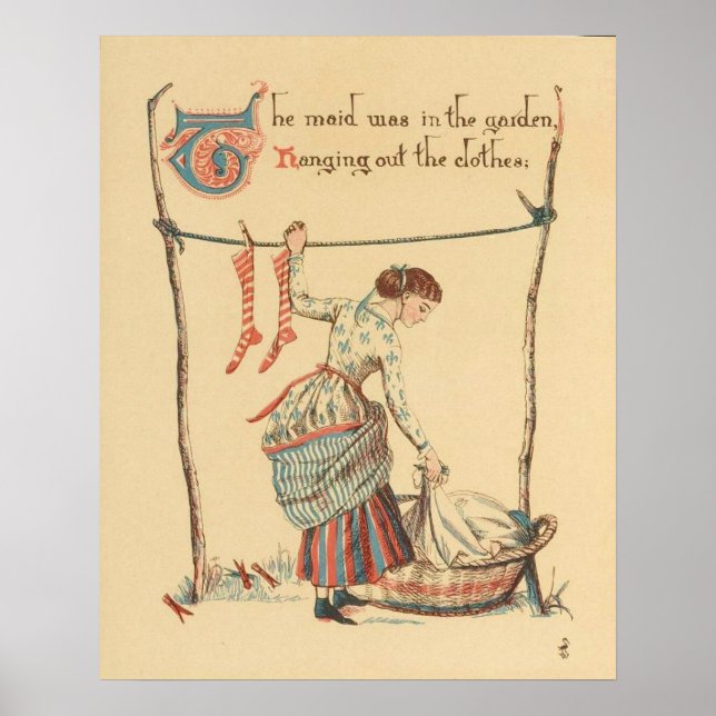 Affiche Jolie Dame Vintage (Devant)