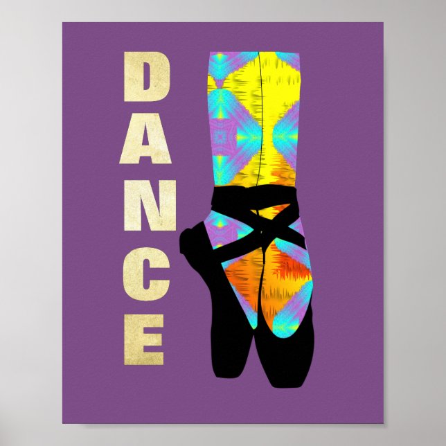 Affiche Jolie Danse Ballet Art Moderne Thème (Devant)