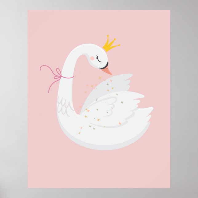Affiche Jolie et fière petite princesse cygne (Devant)