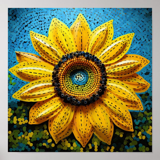 Affiche Jolie fleuriste Nature Tournesol (Devant)
