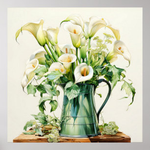Affiche Jolie floraison Calla Lily Fleurs