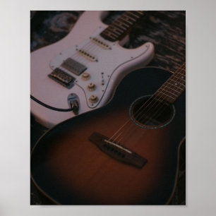 Affiche Jolie guitare acoustique