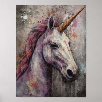 Affiche Jolie licorne