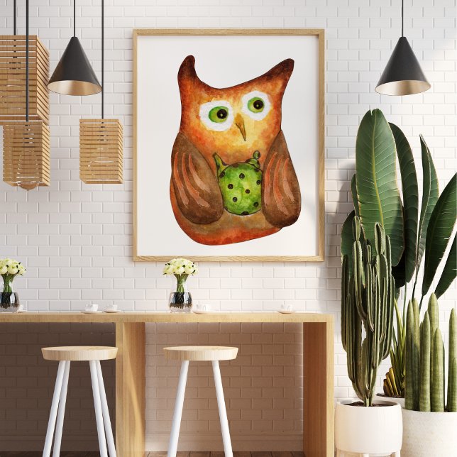 Affiche Jolie louche aquarelle lustration décorative (Créateur téléchargé)