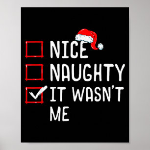 Affiche Jolie méchante ce n'était pas moi liste de Noël