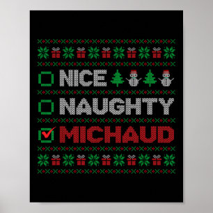Affiche Jolie méchante liste de Noël Michaud laide