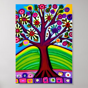 Affiche Jolie oeuvre Whimsical   Art généré par IA