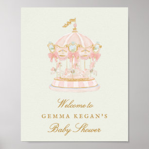 Affiche jolie pancarte de bienvenue pour baby shower princ