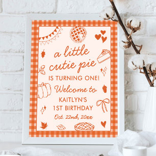 Affiche Jolie petite tarte qui fête son premier anniversai