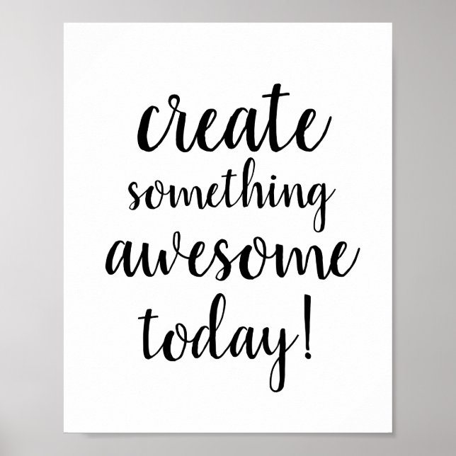 Affiche Jolie phrase de motivation typographique (Devant)