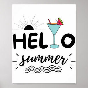 Affiche Jolie plage d'été