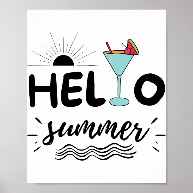 Affiche Jolie plage d'été (Devant)