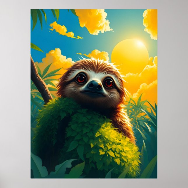 Affiche Jolie Sloth (Devant)