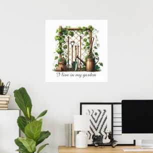 Affiche Jolie vie de jardin personnalisable