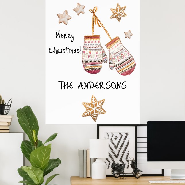 Affiche Jolies Illustrations Rustiques de Style Aquarelle  (Bureau à domicile)