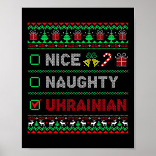 Affiche Jolies Ukrainiennes Vilaines Noël Drôle Femmes'