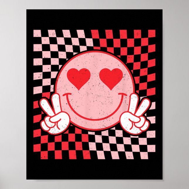 Affiche Jolies vibes de la Saint-Valentin Sourire Visage J (Devant)