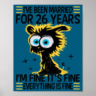 Affiche Jolis couples drôles pour leur 26e anniversaire de