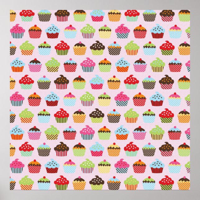 Affiche Jolis Cupcakes (Devant)