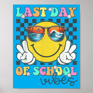 Affiche Jolis Derniers Jours D'école Vibes Filles Enfants