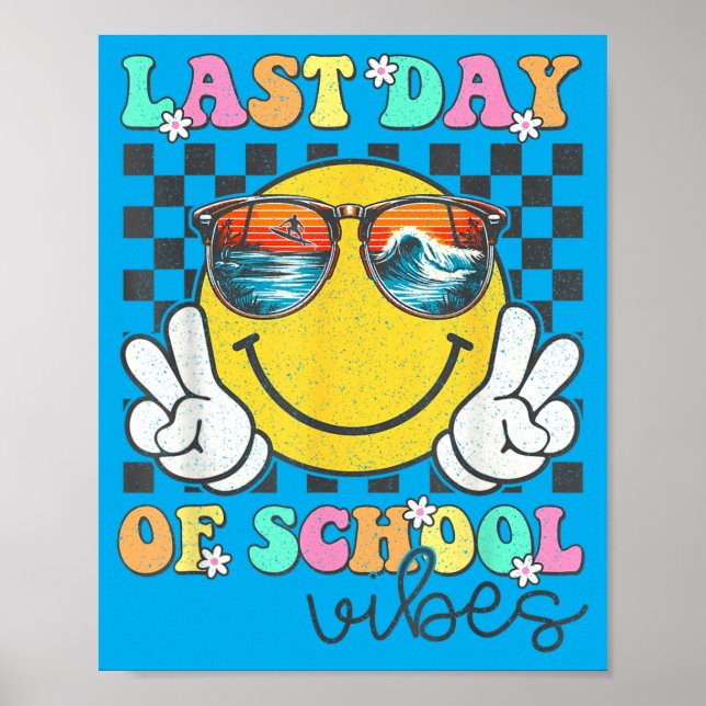 Affiche Jolis Derniers Jours D'école Vibes Filles Enfants (Devant)