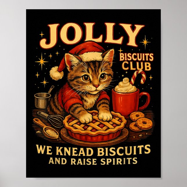 Affiche Jolly Biscuits Club We Knead Cat Xmas  (Devant)