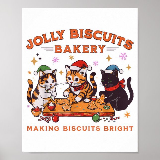 Affiche Jolly Christmas Biscuits Bakery Baking Crew Xmas C (Devant)