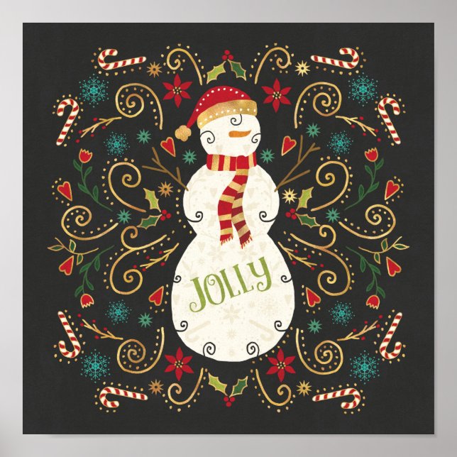 Affiche Jolly Otomi Holiday Snowman (Devant)