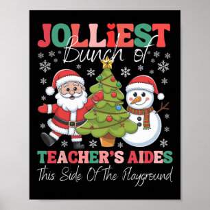 Affiche Jolmost Teacher's Aides Christmas Playground Funn