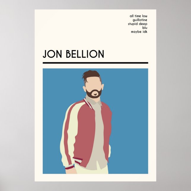 Affiche Jon Bellion Wall ArtPosterImprimés (Devant)