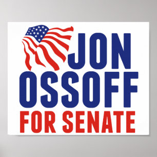 Affiche Jon Ossoff au Sénat Élection 2026 Géorgie